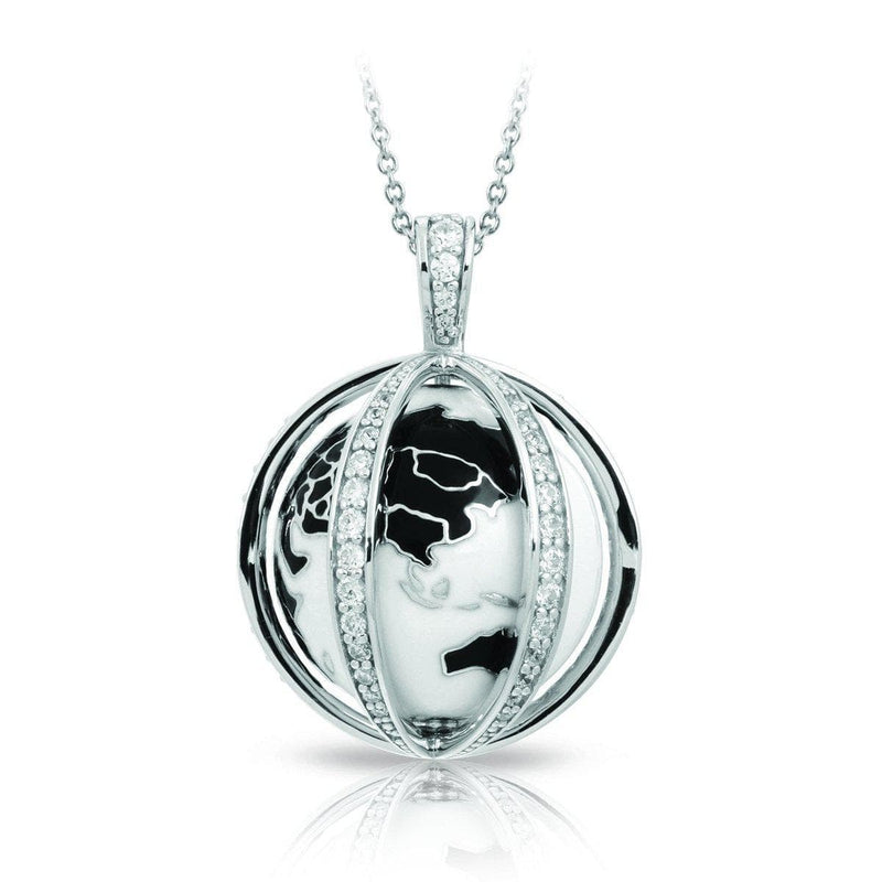 My World Black and White Pendant-Belle Etoile-Renee Taylor Gallery