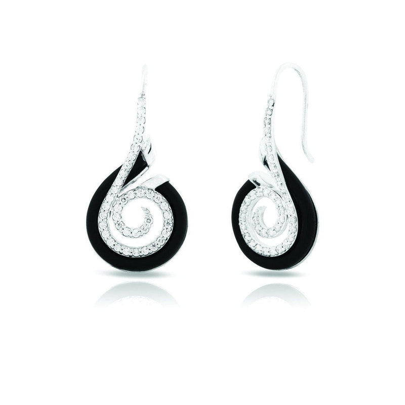 Oceana Black Earrings-Belle Etoile-Renee Taylor Gallery