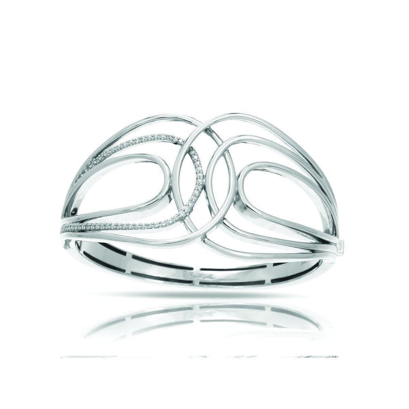 Onda Silver Bangle-Belle Etoile-Renee Taylor Gallery