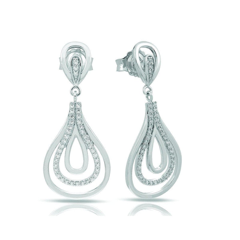 Onda Silver Earrings-Belle Etoile-Renee Taylor Gallery