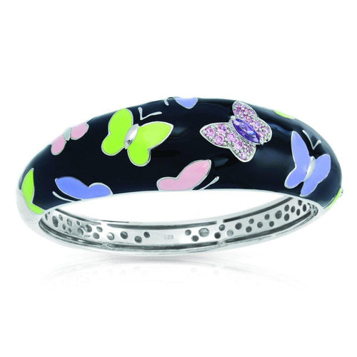 Papillon Black Bangle-Belle Etoile-Renee Taylor Gallery