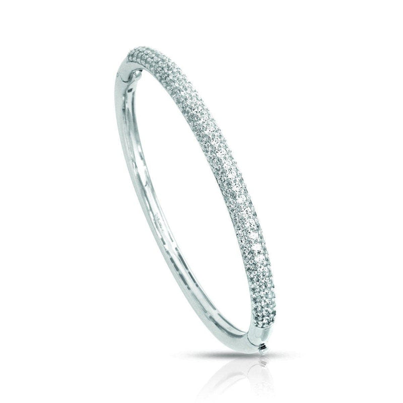 Pave White Bangle-Belle Etoile-Renee Taylor Gallery