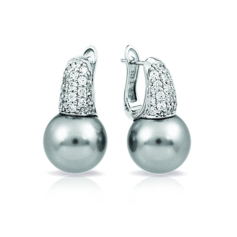 Pearl Candy Grey Earrings-Belle Etoile-Renee Taylor Gallery