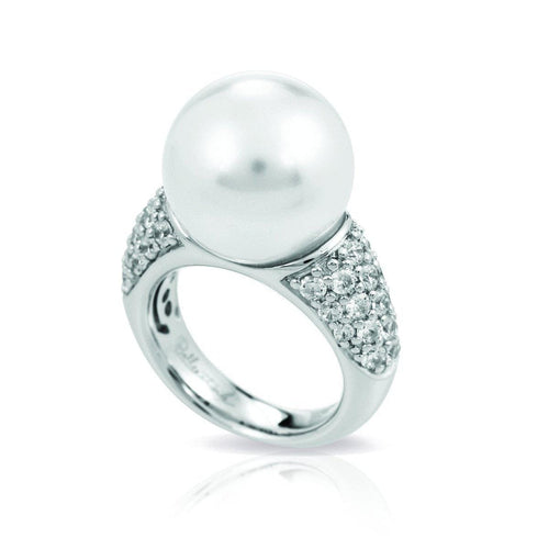 Pearl Candy White Ring-Belle Etoile-Renee Taylor Gallery