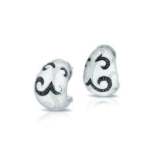 Royale White and Black Earrings-Belle Etoile-Renee Taylor Gallery