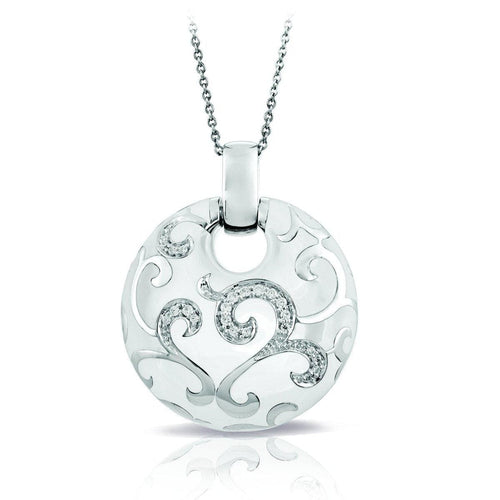 Royale White Pendant-Belle Etoile-Renee Taylor Gallery