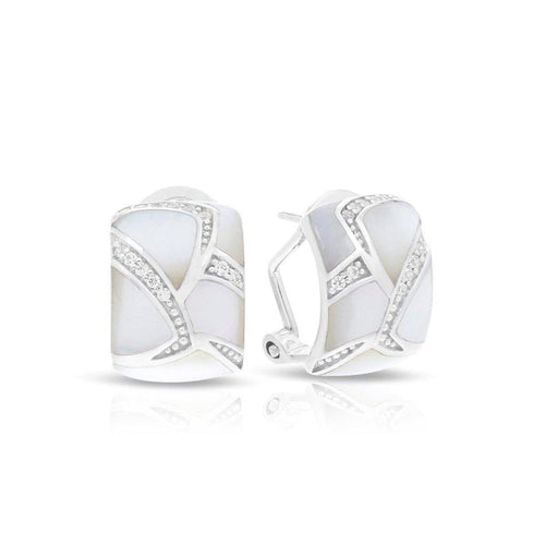 Sirena White Mother of Pearl Earrings-Belle Etoile-Renee Taylor Gallery