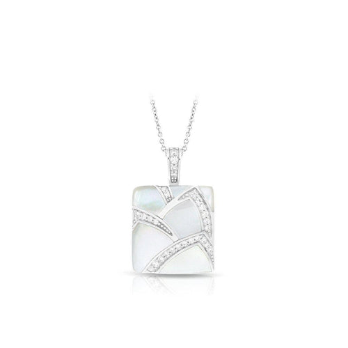 Sirena White Mother of Pearl Pendant-Belle Etoile-Renee Taylor Gallery
