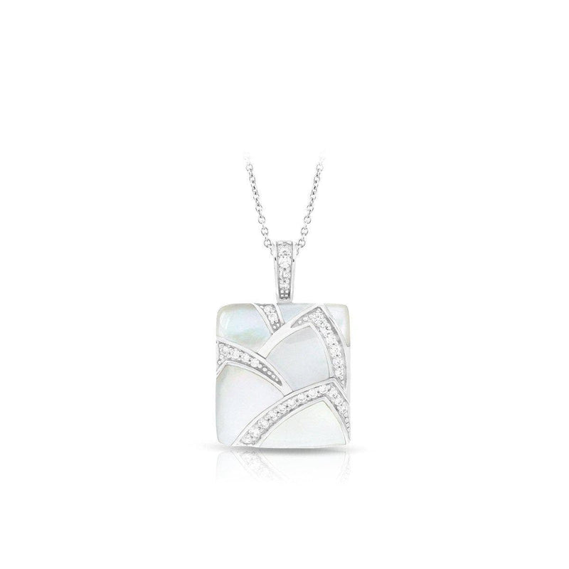 Sirena White Mother of Pearl Pendant-Belle Etoile-Renee Taylor Gallery