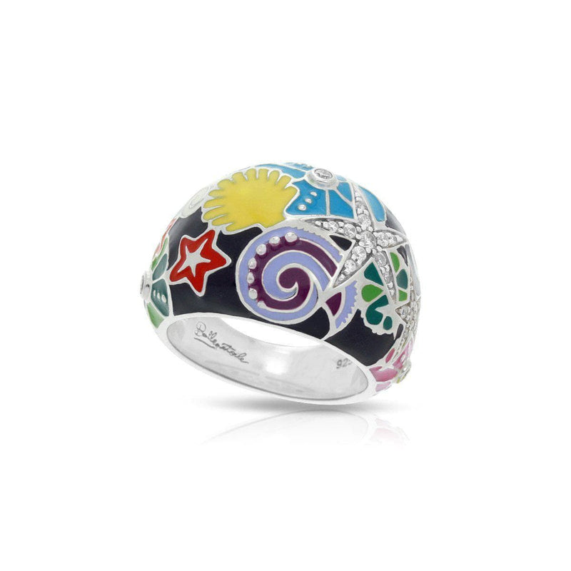Starfish Black Ring-Belle Etoile-Renee Taylor Gallery