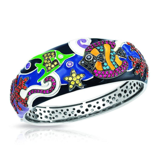 Under the Sea Black Bangle-Belle Etoile-Renee Taylor Gallery