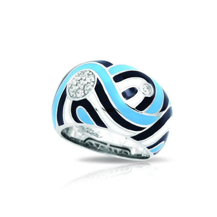 Vortice Black and Blue Ring-Belle Etoile-Renee Taylor Gallery