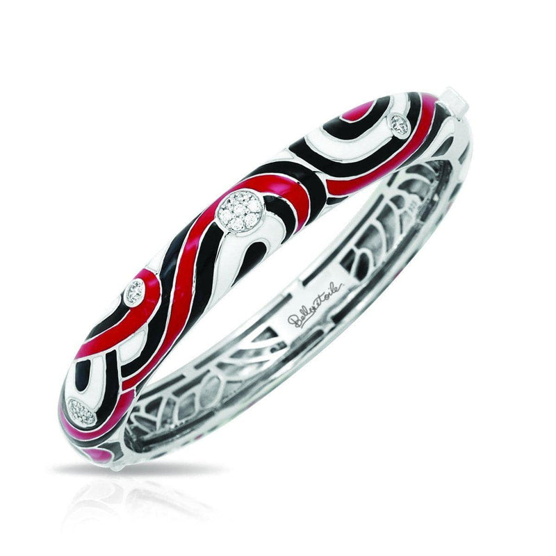 Vortice Black and Red Bangle-Belle Etoile-Renee Taylor Gallery