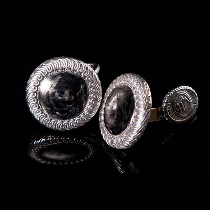 Men's CL1-4 Carbon Fiber Cufflinks - CL1-4-William Henry-Renee Taylor Gallery