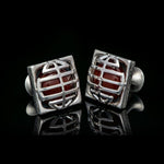 Men's Mask Cufflinks - CL CARN-William Henry-Renee Taylor Gallery
