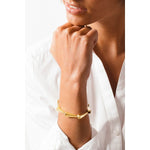Gold Plated Leather Bracelet - B0106 ORO-CXC-Renee Taylor Gallery