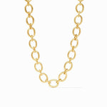 Catalina Small Link Gold Pearl Necklace-Julie Vos-Renee Taylor Gallery