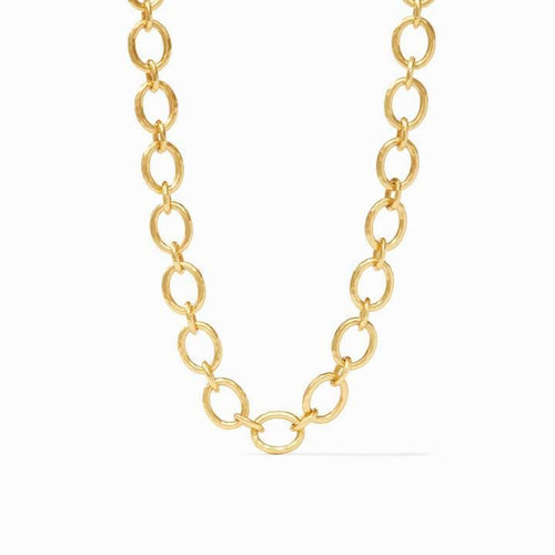 Catalina Small Link Gold Pearl Necklace - N309GPL00-Julie Vos-Renee Taylor Gallery