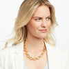 Catalina Small Link Gold Pearl Necklace - N309GPL00-Julie Vos-Renee Taylor Gallery