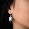 Clarity Oval Earrings - Eclar00-00-Marahlago Larimar-Renee Taylor Gallery