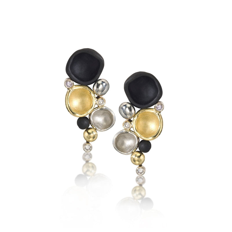 Confluence Medium Cluster Earrings - 10 E 6-1-1 GGS-Sarah Graham-Renee Taylor Gallery