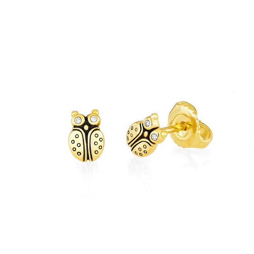 18K Entomology III Diamond Earrings - E-107-Alex Sepkus-Renee Taylor Gallery