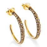 18K Diamond Hoop Earrings - E-111-Alex Sepkus-Renee Taylor Gallery