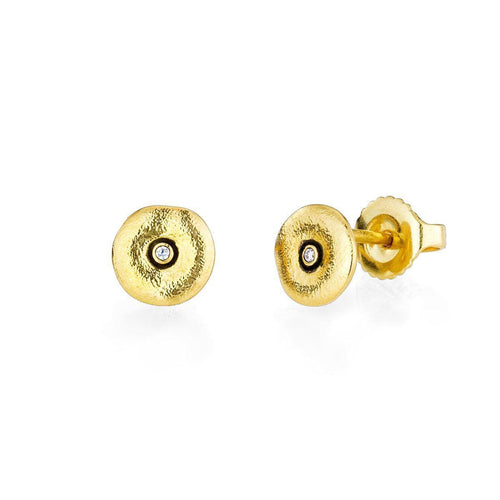 18K Orchard Diamond Extra Small Stud Earrings - E-128-Alex Sepkus-Renee Taylor Gallery