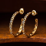 18K Micro Windows Diamond Earrings - E-139D(MED)-Alex Sepkus-Renee Taylor Gallery