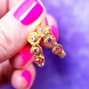 18K Flora Pink Mix Sapphire Earrings - E-218S-Alex Sepkus-Renee Taylor Gallery