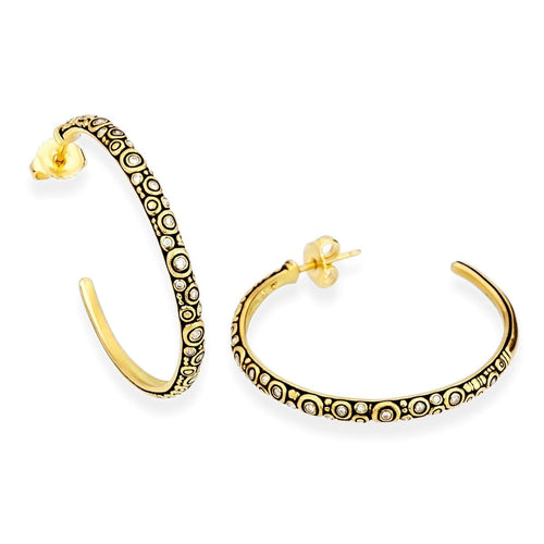 18K Diamond Hoop Earrings - E-223-Alex Sepkus-Renee Taylor Gallery