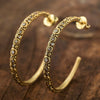 18K Diamond Hoop Earrings - E-223-Alex Sepkus-Renee Taylor Gallery