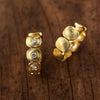 18K "Dancing Squares" Diamond Huggie Earrings - E-232D-Alex Sepkus-Renee Taylor Gallery