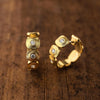 18K "Dancing Squares" Diamond Huggie Earrings - E-232D-Alex Sepkus-Renee Taylor Gallery
