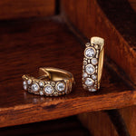 18K Oval Hoop Diamond Earrings - E-62D-Alex Sepkus-Renee Taylor Gallery