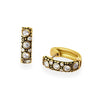 18K "Oval Hoop" Diamond Earrings - E-62D-Alex Sepkus-Renee Taylor Gallery