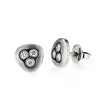 Platinum Swirling Water Diamond Stud Earrings - E-75PD-Alex Sepkus-Renee Taylor Gallery