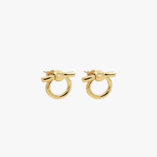 Gold Plated Brass Earrings - E0046 ORO00-CXC-Renee Taylor Gallery