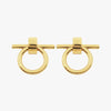 Gold Plated Earrings - E0047 ORO00-CXC-Renee Taylor Gallery