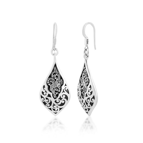 Sterling Silver Classic Medium Mix Signature Teardrop Earrings - EB6526-FH355-Lois Hill-Renee Taylor Gallery