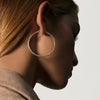 Classic Chain Silver Large Hoop Earrings - EB90374-John Hardy-Renee Taylor Gallery