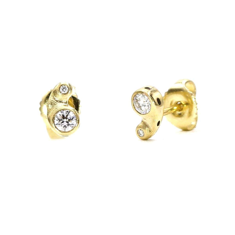 18K Flora Diamond Stud Earrings - ES-7D-Alex Sepkus-Renee Taylor Gallery