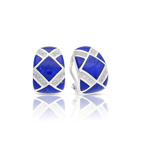 Echelon Genuine Lapis Earrings-Belle Etoile-Renee Taylor Gallery