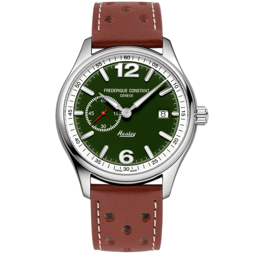Vintage Rally Healey Limited Edition Small Seconds Watch - Green-Frederique Constant-Renee Taylor Gallery