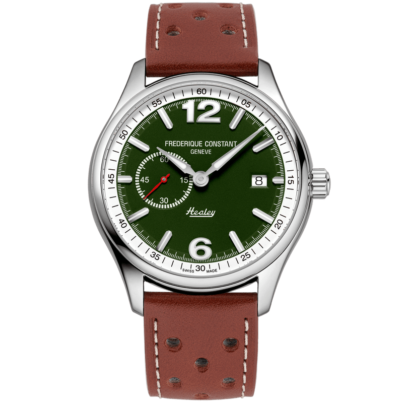 Vintage Rally Healey Limited Edition Small Seconds Watch - Green-Frederique Constant-Renee Taylor Gallery