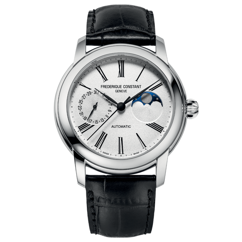 Classic Moonphase Watch - Black-Frederique Constant-Renee Taylor Gallery