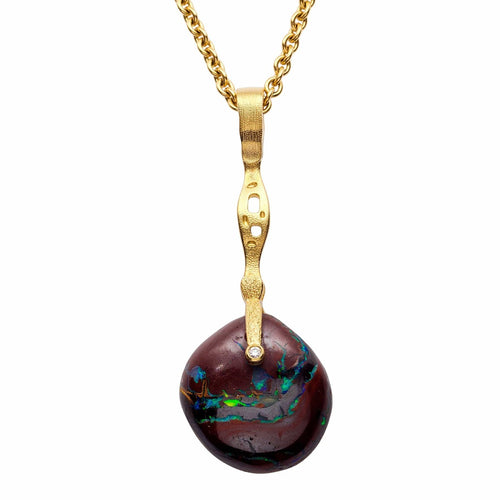 18K Sticks & Stones Diamond Pendant Bail- M-146MD-Alex Sepkus-Renee Taylor Gallery