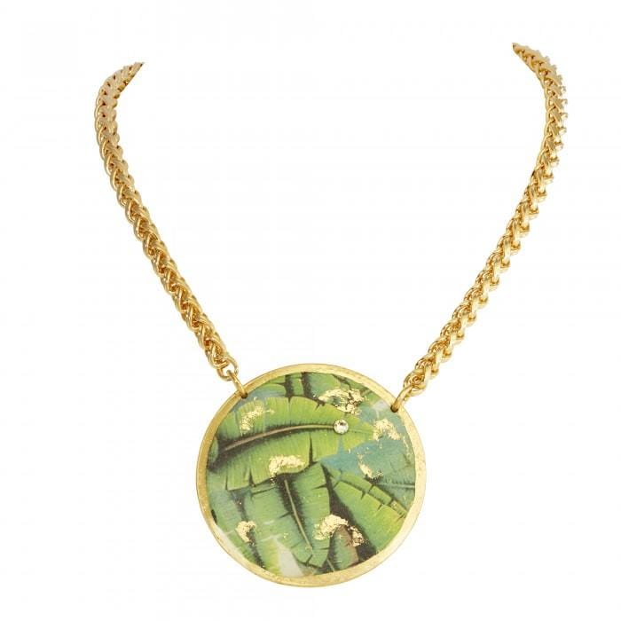 Banana Leaf Pendant - GN241-Evocateur-Renee Taylor Gallery