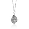 18K Yellow Gold Sterling Silver Teardrop Pendant Necklace - GNU6965-16Y46-Lois Hill-Renee Taylor Gallery