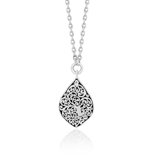 18K Yellow Gold Sterling Silver Teardrop Pendant Necklace - GNU6965-16Y46-Lois Hill-Renee Taylor Gallery